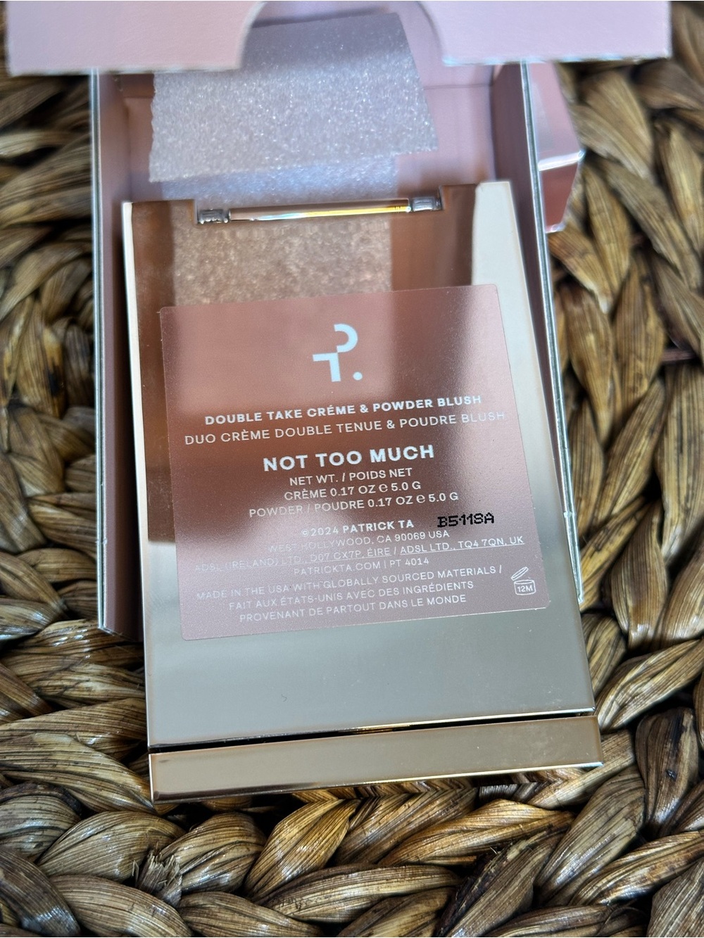 NWT Patrick Ta Major Headlines Double-Take Crème & Powder Blush Duo Not Too Much - Picture 6 of 8
